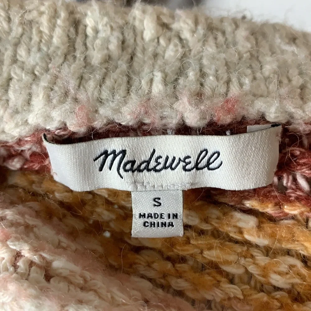 Madewell Baez Pullover Striped Sweater Size Small - Picture 5 of 14